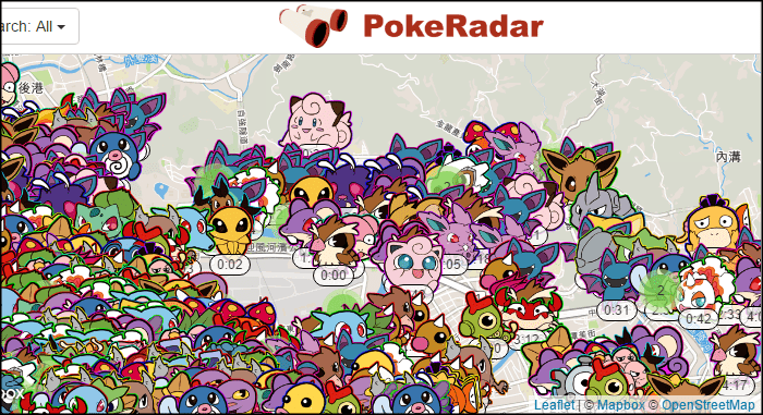 Pokewhere Radar寶可夢go雷達地圖 台灣 香港 精準找到精靈的位置 網頁版 App下載 痞凱踏踏 Pkstep