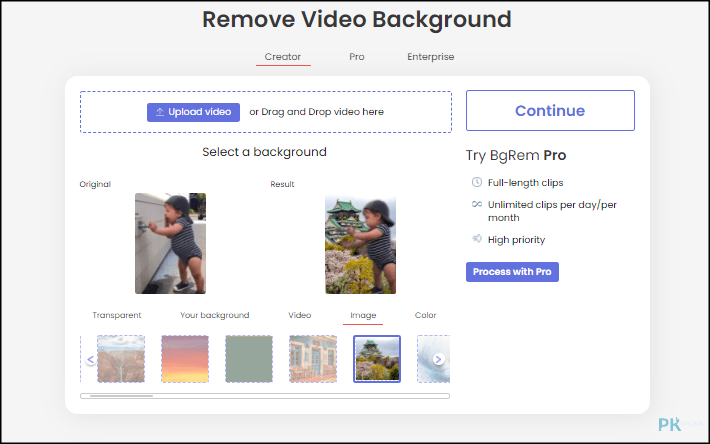 BgRem免費無浮水印線上影片去背工具4