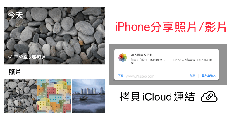 拷貝iCloud連結-分享照片教學