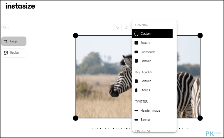 Instasize電腦網頁版-尺寸變更2