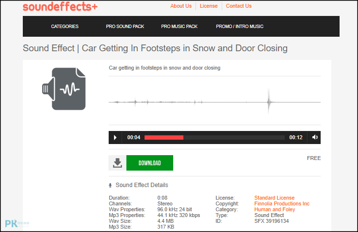 SoundEffects免費音效素材庫3