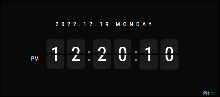 FlipClocker-線上桌面時鐘1