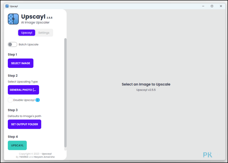 Upscayl圖片放大軟體1