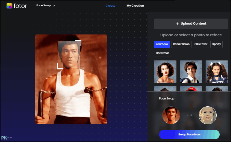 Fotor線上照片換臉3